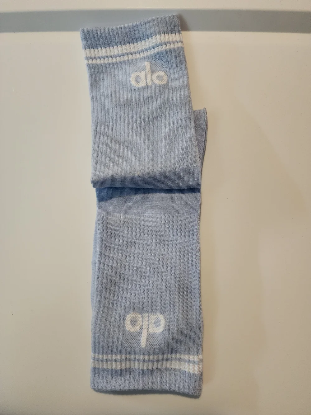 Fashion Yoga Light Blue Athletic Socks